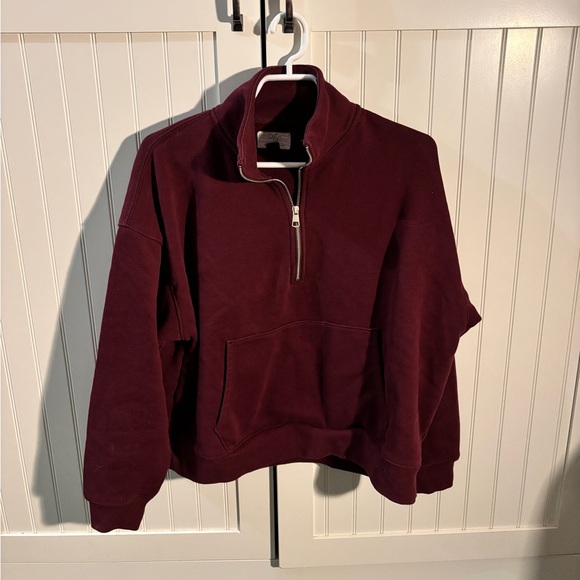 American Eagle Outfitters Tops - American Eagle Everyday Luxe Quarter Zip Sweater